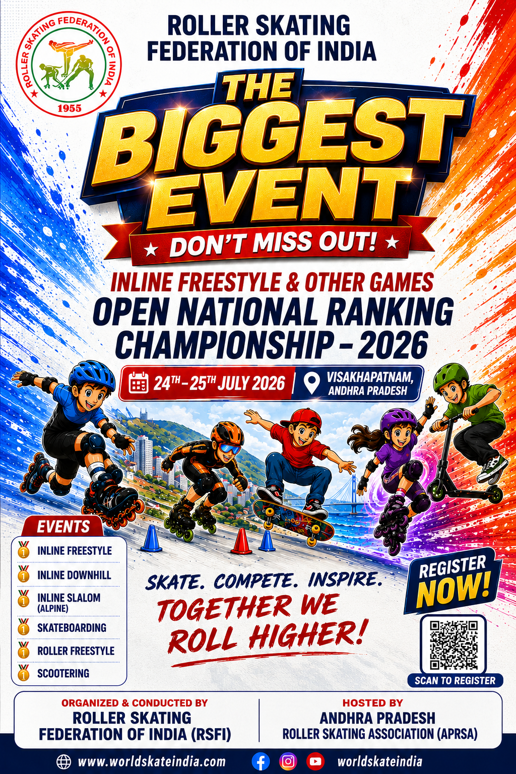 INLINE FREESTYLE & OTHER GAMES OPEN NATIONAL RANKING CHAMPIONSHIP